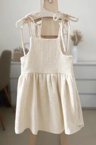 Mušelínové šaty - Malá víla (ecru)