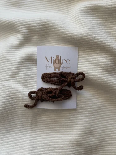 Háčkované sponky -mašlička