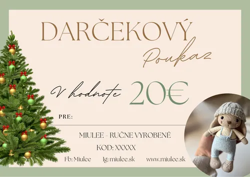 Darčekový poukaz 20€