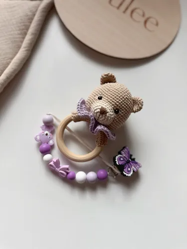 Set Hrkálka + klip Macko