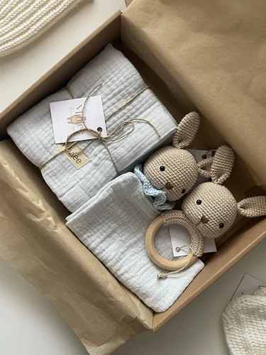 Babybox Zajačik-Modrá