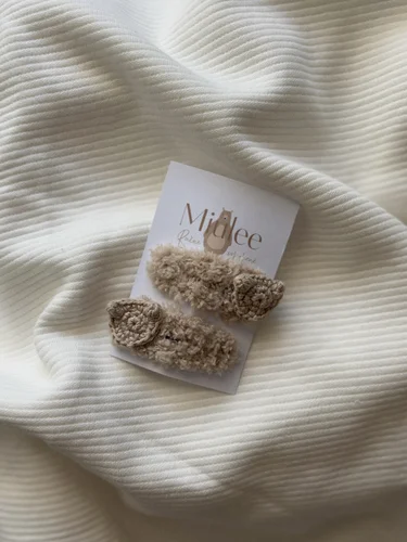 Háčkované sponky-Macko