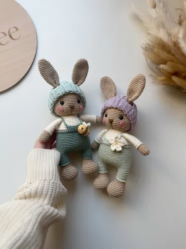 Háčkovaný Zajko Niko/Mia