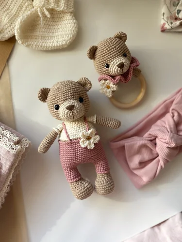 Háčkovaná Medvedica -Margarétka